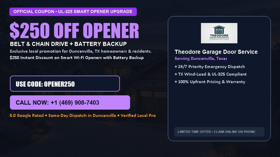 Theodore Garage Door Service $250 OFF Premium LiftMaster Opener Installation