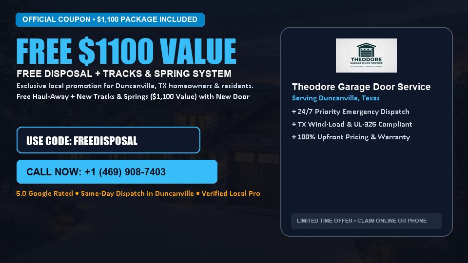 Theodore Garage Door Service FREE Haul-Away & Heavy-Duty Tracks with New Door